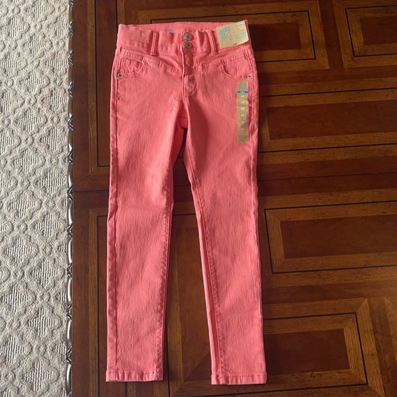 Thereabouts NWT Girls 6X Skinny Adjustable Waist Jeggings & Long Sleeve Blouse - Picture 9 of 16